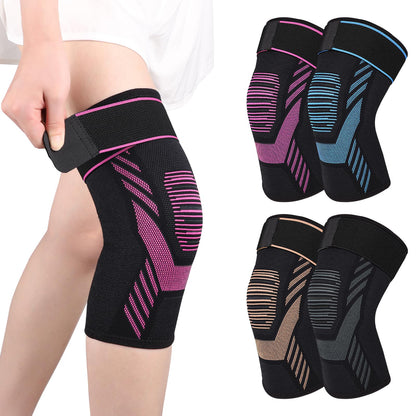 Knee Compression Sleeve with Strap — Pain Relief That Moves With You
