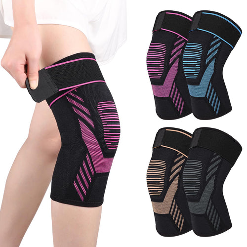 Knee Compression Sleeve with Strap — Pain Relief That Moves With You